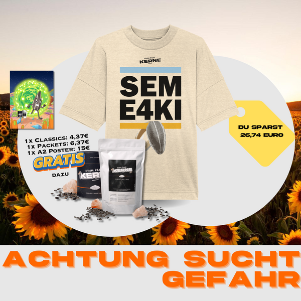 Unisex-Shirt "SEME4KI" in Oversize - | Bestell dir jetzt unseren Bestseller und sicher dir 600g Kerne + A2 Poster gratis dazu