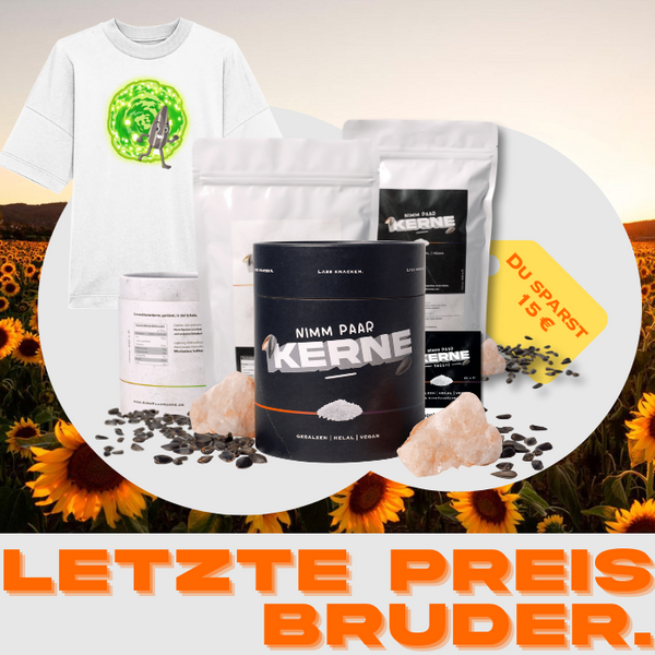 "Letzter Preis Bruder" Bundle - 2x 200g Classics, 2x 400g Packets & KERNIE T-Shirt