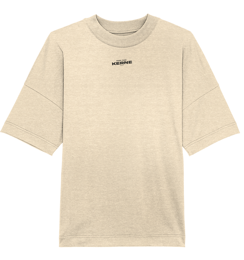 LOGO SCHWARZ - Organic Oversize Shirt