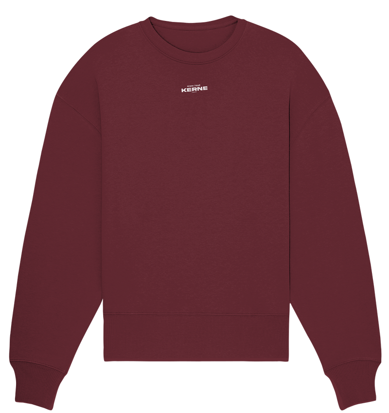 LOGO WEIß - Organic Oversize Sweatshirt